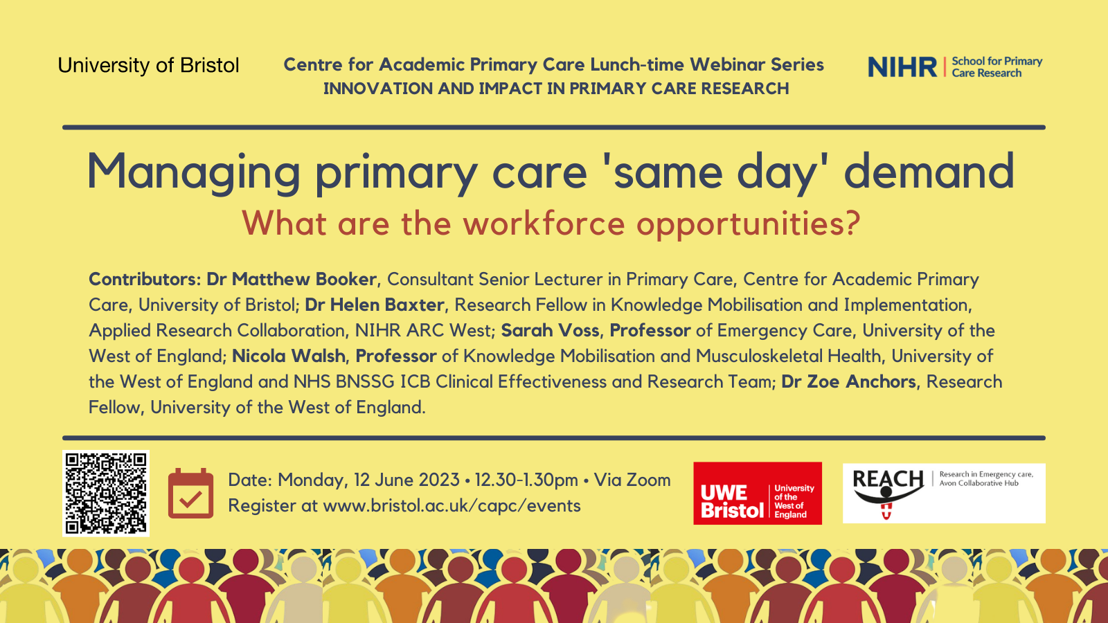 Managing primary care same day demand, webinar advert